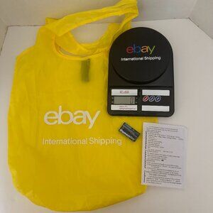 eBay Open International Shipping Digital Kitchen Scale Black SF-400 Yellow Bag